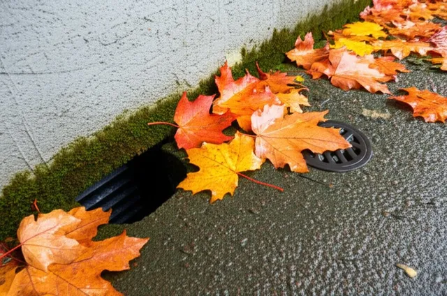 Homeowner inspecting a crawl space access door with a flashlight before the fall rainy season in King County